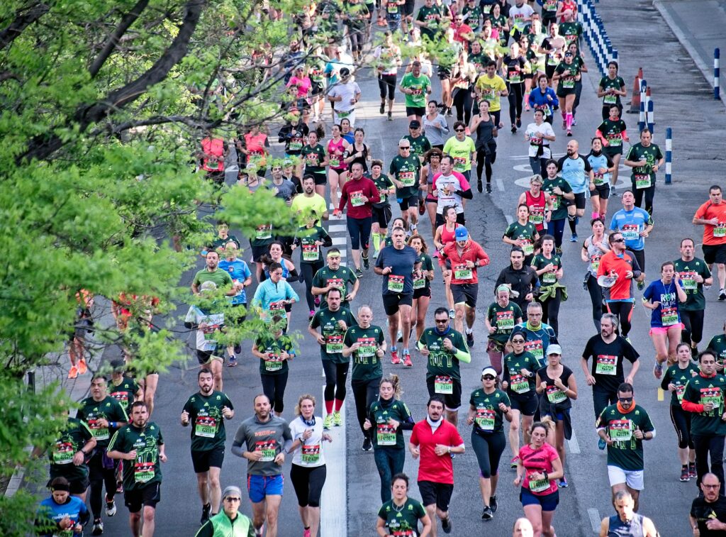 London marathon participants
