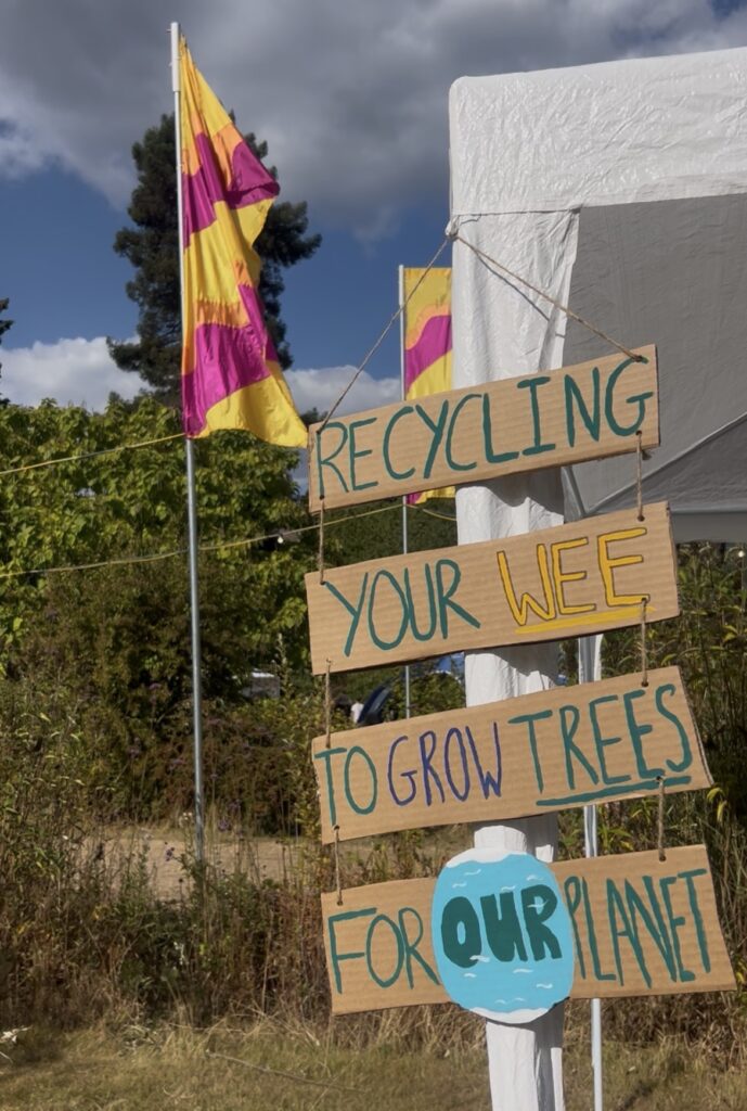Signs-for-NPK-Recoverys-Wee-Cycling-at-Green-Man-Festival